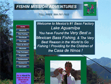Tablet Screenshot of fishinmissionadventures.com